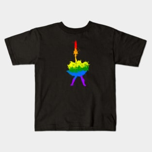 She ra lgbt flag watercolor Kids T-Shirt